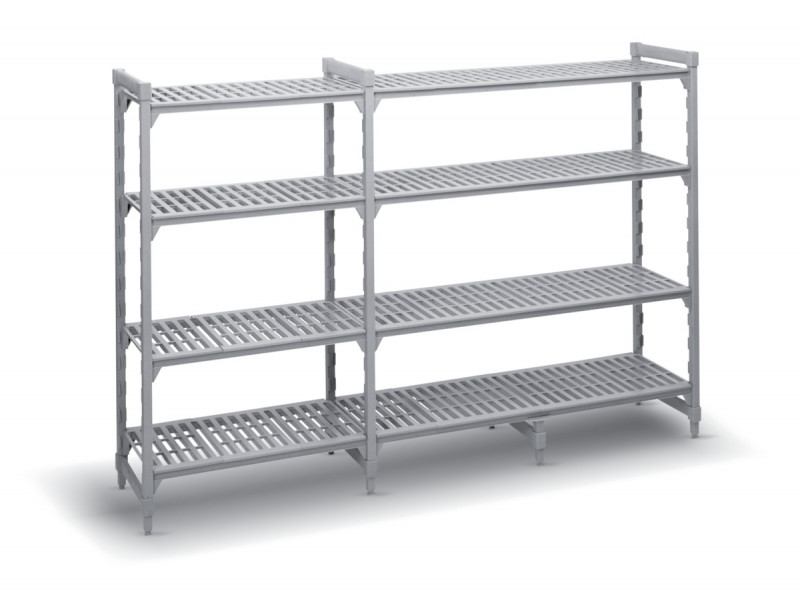 Rayonnage 4 niveaux acier 118 cm x 170 cm 800 kg 4 étagères Camshelving Cambro