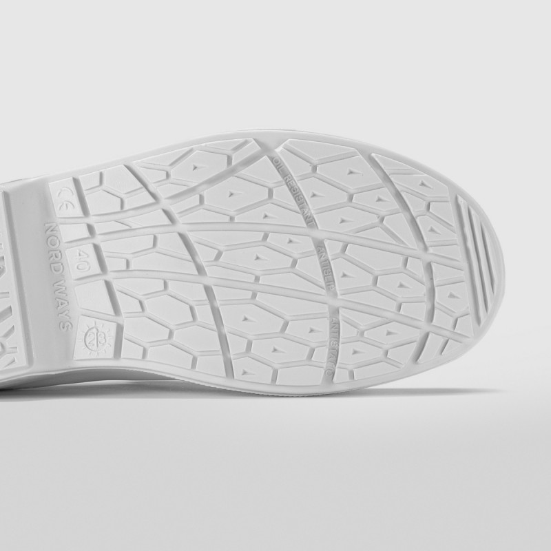 Chaussures mocassin de sécurité mixte blanc 41 Tony Nordways