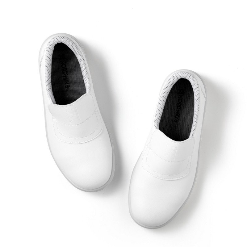 Chaussures mocassin de sécurité mixte blanc 44 Tony Nordways