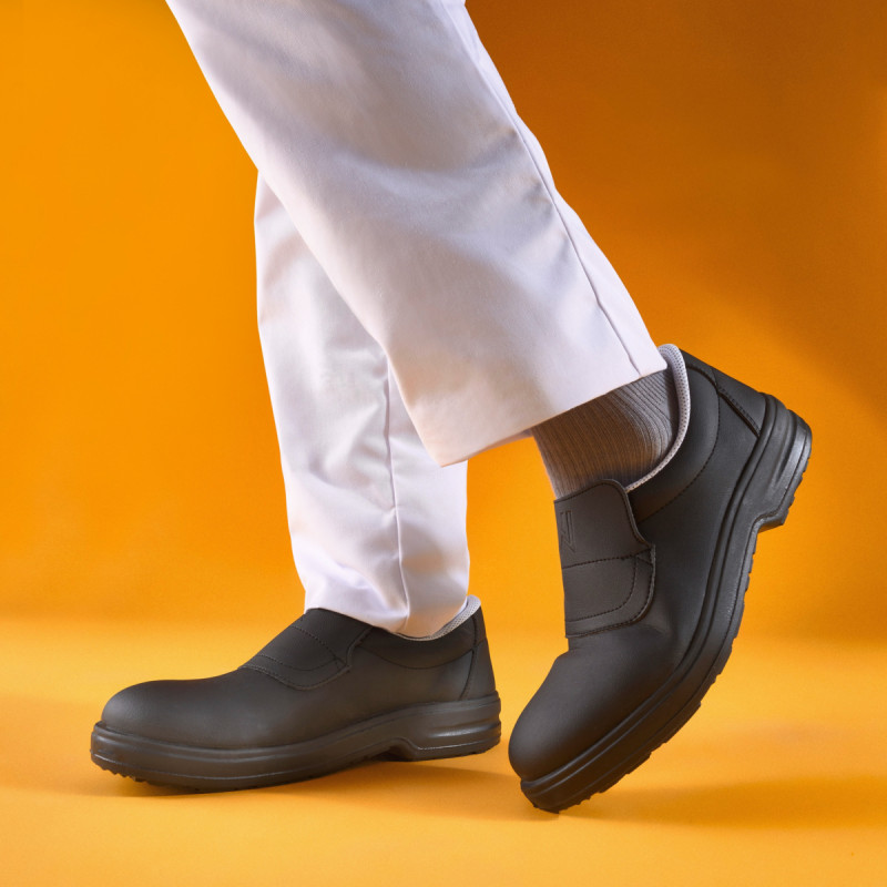 Chaussures mocassin de sécurité mixte noir 38 Tony Nordways