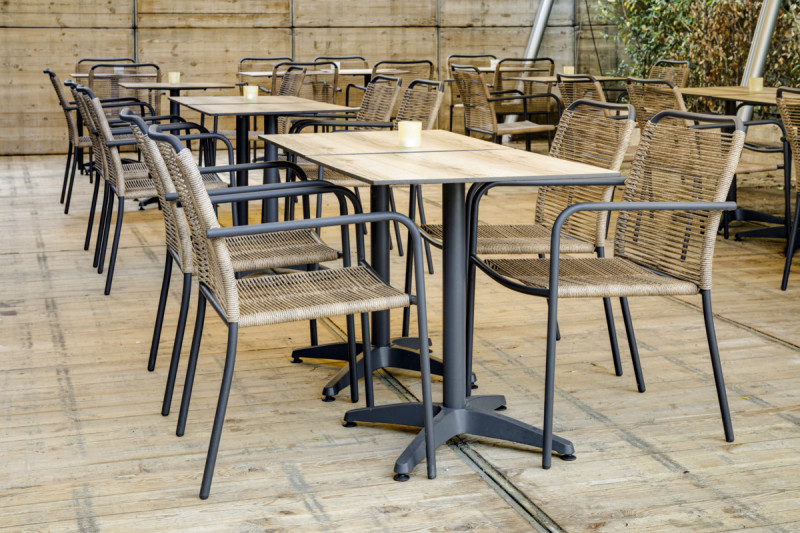 Pied de table noir 63x63x73 cm Monza Flexmob