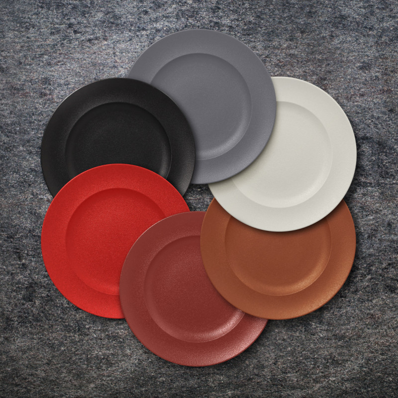 Assiette plate rond blanc porcelaine vitrifiée Ø 26,7 cm Neo Fusion Rak