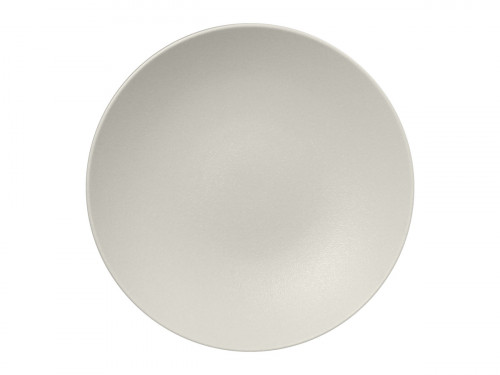 Assiette coupe creuse rond Blanc sable porcelaine vitrifiée Neo Fusion Rak