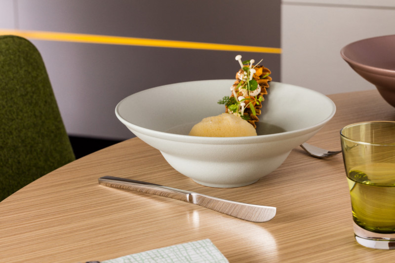 Bol rond Blanc sable porcelaine vitrifiée Ø 16 cm Neo Fusion Rak