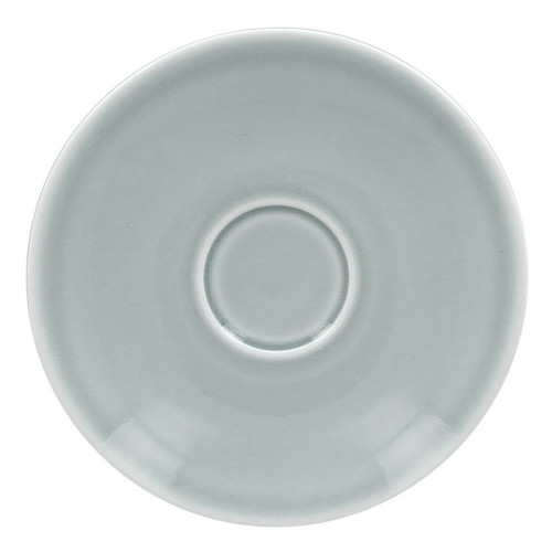 Sous-tasse à déjeuner rond bleu porcelaine vitrifiée Ø 17 cm Vintage Rak
