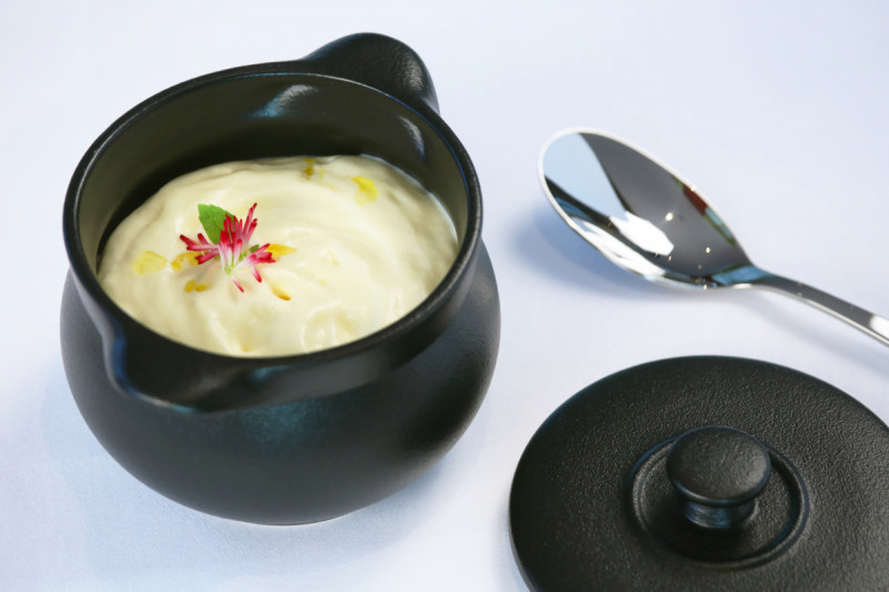 Cocotte rond gris porcelaine vitrifiée Ø 28,2 cm Chefs Fusion Rak