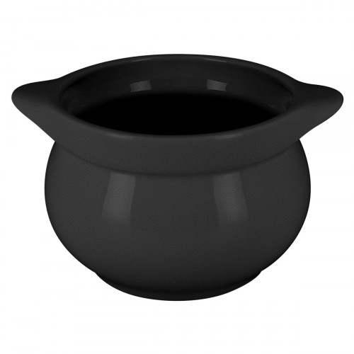 Soupière rond noir porcelaine vitrifiée Ø 10,8 cm Chefs Fusion Rak