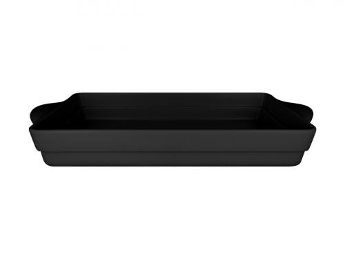 Terrine rectangulaire noir porcelaine vitrifiée 47x24,5 cm Chefs Fusion Rak