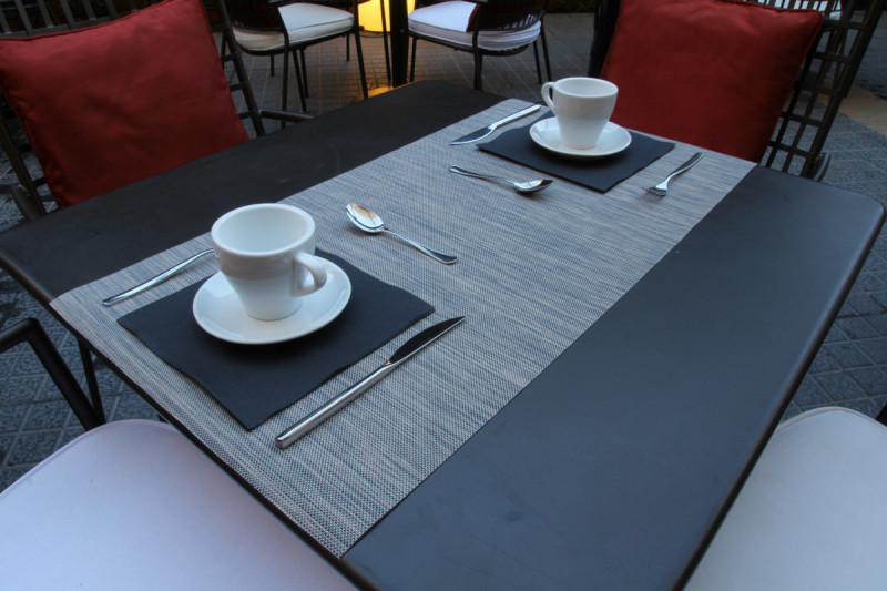 Set de table gris plastique 31x42 cm Santorini Pio Tavola