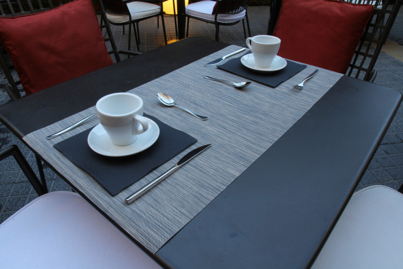 Set de table gris plastique 40x30 cm Santorini Pio Tavola