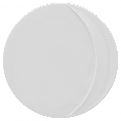 Assiette plate rond blanc porcelaine vitrifiée Ø 30,8 cm Moon Rak