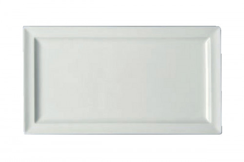 Assiette plate rectangulaire ivoire porcelaine 21x7 cm Classic Gourmet Rak