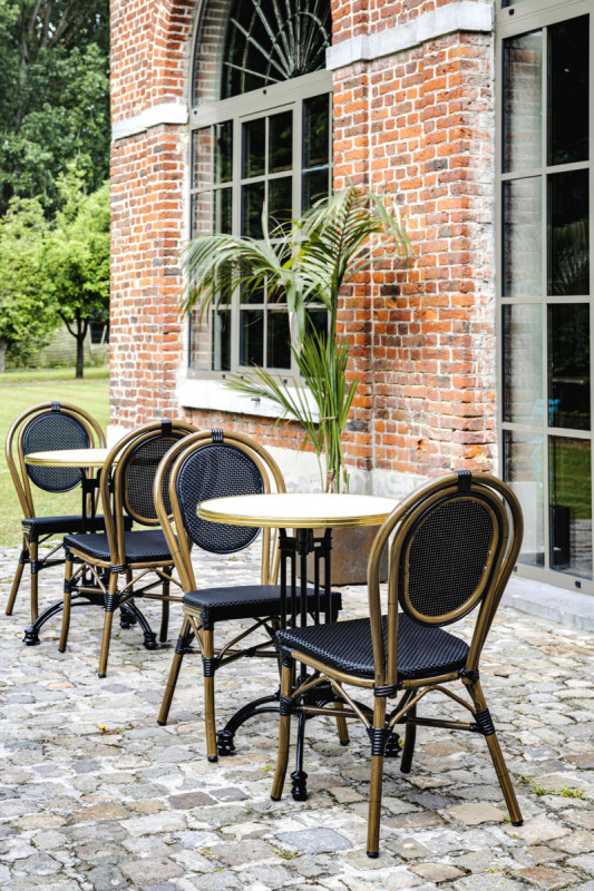 Plateau de table d'extérieur mermer Ø 60 cm Werzalit Flexmob