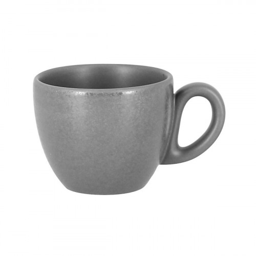 Tasse à expresso rond gris porcelaine vitrifiée 8 cl Ø 6,5 cm Shale Rak