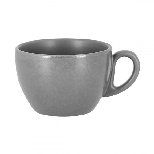 Tasse à thé rond gris porcelaine vitrifiée 23 cl Ø 9 cm Shale Rak