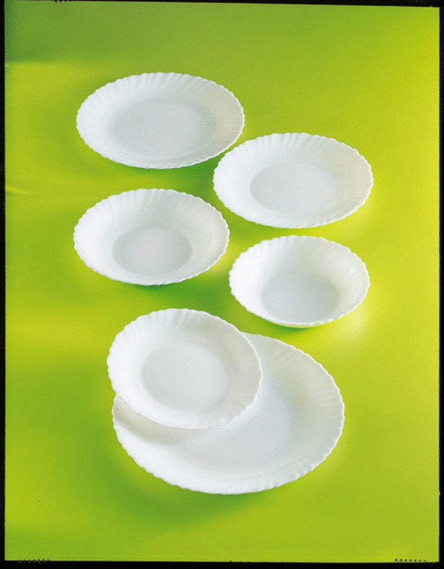 Assiette plate rond blanc verre Ø 27,3 cm Feston Arcoroc