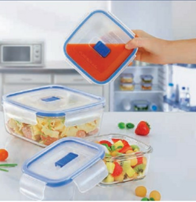 Boîte avec couvercle rond transparent verre trempé Ø 17,54 cm Pure Box Active Luminarc