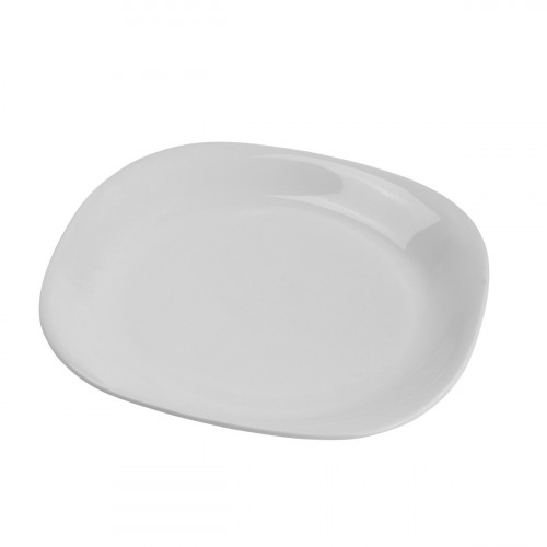 Assiette plate carré porcelaine pillénium 21x21 cm Regithermie