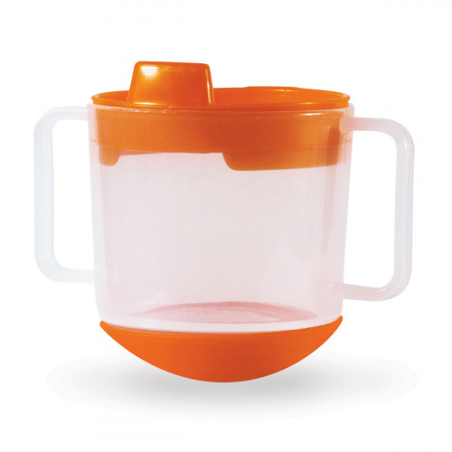 Tasse inversable rond orange polypropylène (pp) 20 cl Vaisselle Enfance Plastorex