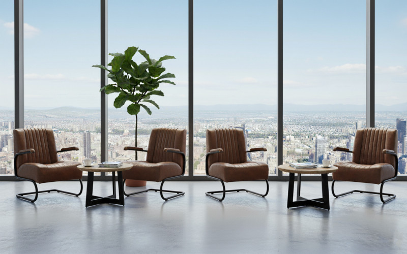 Table noir Ø 60 cm 43 cm Ellen Flexmob