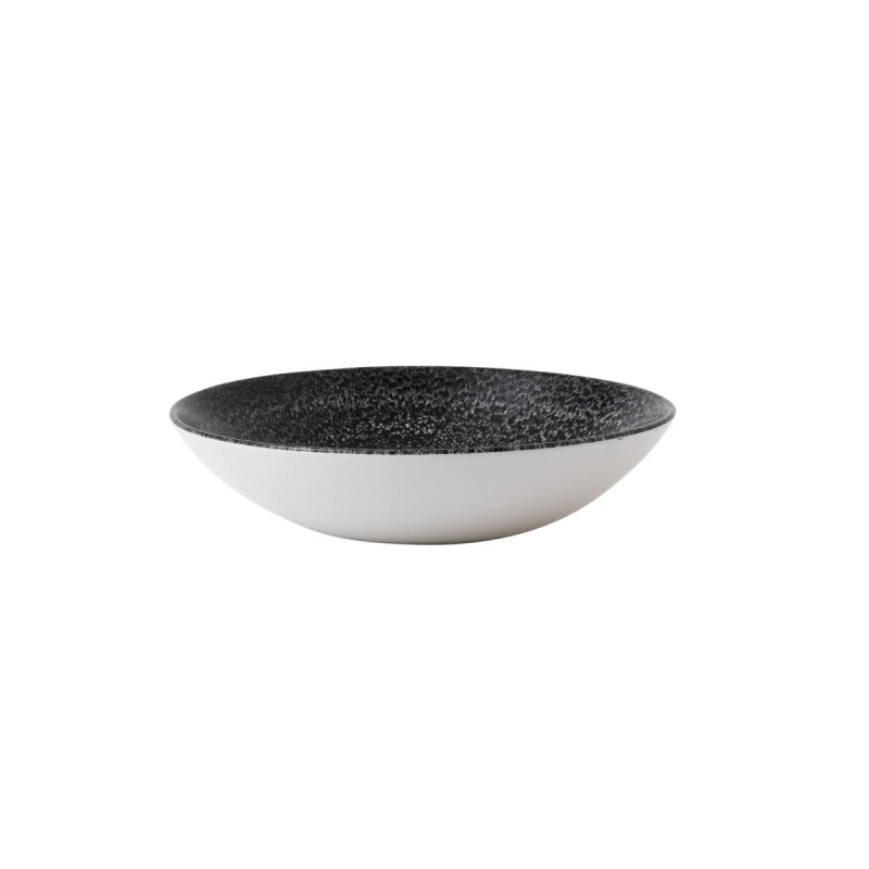 Assiette coupe creuse rond noir porcelaine Ø 18,2 cm Evo Origins Dudson