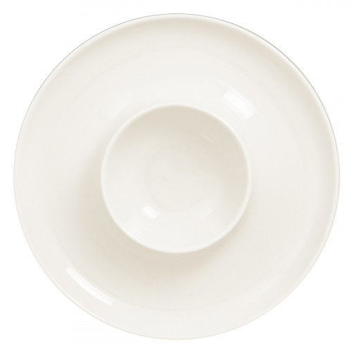 Assiette creuse rond blanc porcelaine vitrifiée Ø 24,7 cm Ashore Rak