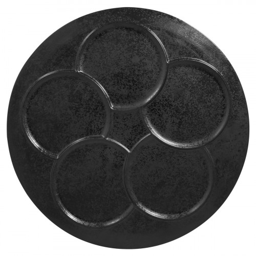 Assiette plate rond noir porcelaine vitrifiée Ø 29,9 cm Create Rak