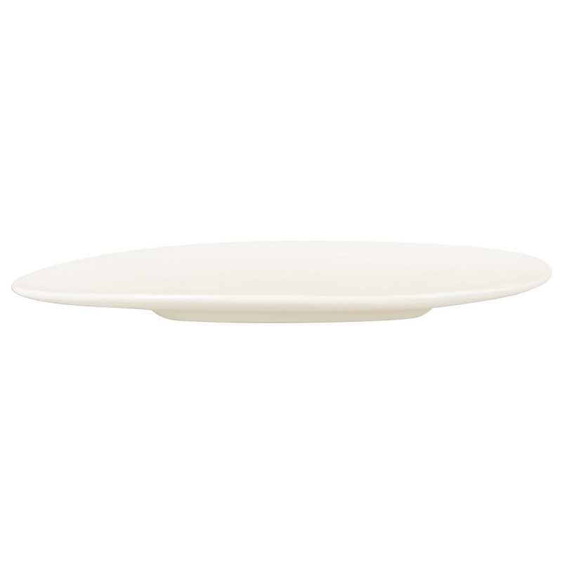 Assiette plate ovale porcelaine vitrifiée 21,2x15,6 cm Shaped Rak