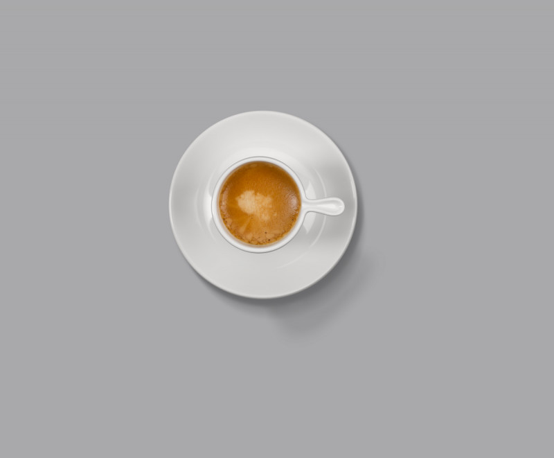 Tasse à expresso ivoire porcelaine vitrifiée 10 cl Ø 6,5 cm Swirls Rak