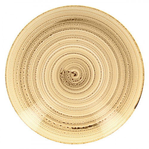 Assiette coupe creuse rond beige porcelaine vitrifiée Ø 29,9 cm Twirl Rak