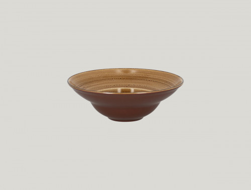 Assiette extra creuse rond beige porcelaine vitrifiée Ø 22,7 cm Twirl Rak