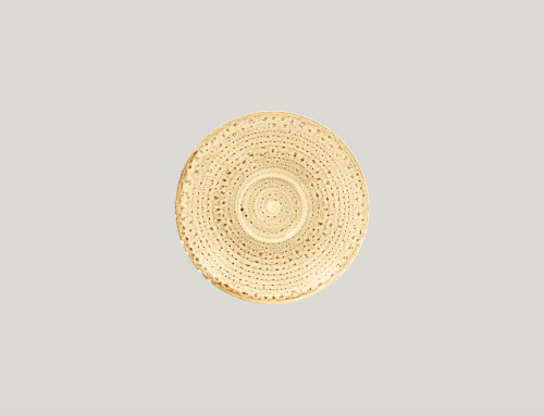 Sous tasse à café rond beige porcelaine vitrifiée Ø 17 cm Twirl Rak