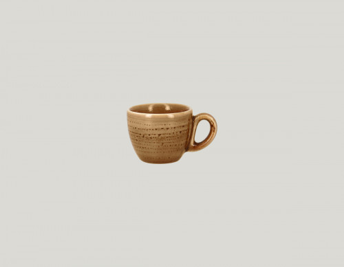 Tasse à expresso marron porcelaine vitrifiée 8 cl Ø 6,5 cm Twirl Rak