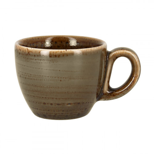 Tasse à expresso brun porcelaine vitrifiée 8 cl Ø 6,5 cm Twirl Rak