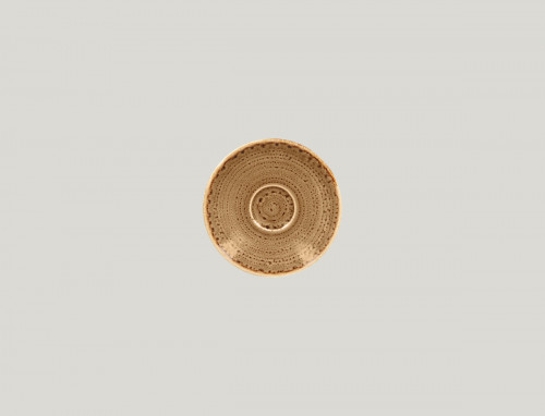 Sous tasse à espresso rond marron porcelaine vitrifiée Ø 12,5 cm Twirl Rak