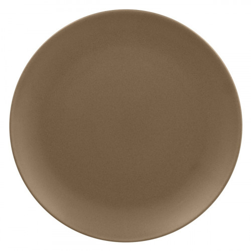 Assiette coupe plate rond marron porcelaine vitrifiée Ø 29,3 cm Genesis Rak