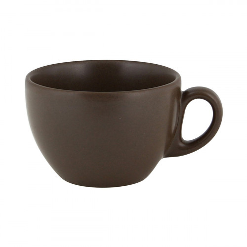 Tasse à thé brun porcelaine vitrifiée 23 cl Ø 9 cm Genesis Rak
