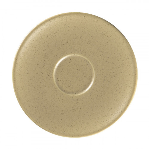 Sous tasse à espresso beige porcelaine vitrifiée Ø 12,5 cm Genesis Rak