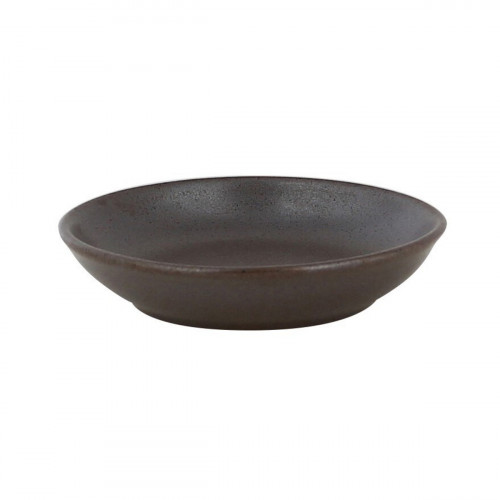 Assiette coupe creuse rond brun porcelaine vitrifiée Ø 9,2 cm Genesis Rak