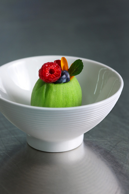 Sous tasse à bouillon rond blanc porcelaine vitrifiée Ø 18,5 cm Evolution Rak