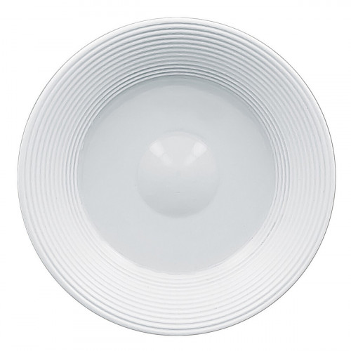 Sous tasse à déjeuner rond blanc porcelaine vitrifiée Ø 17 cm Evolution Rak