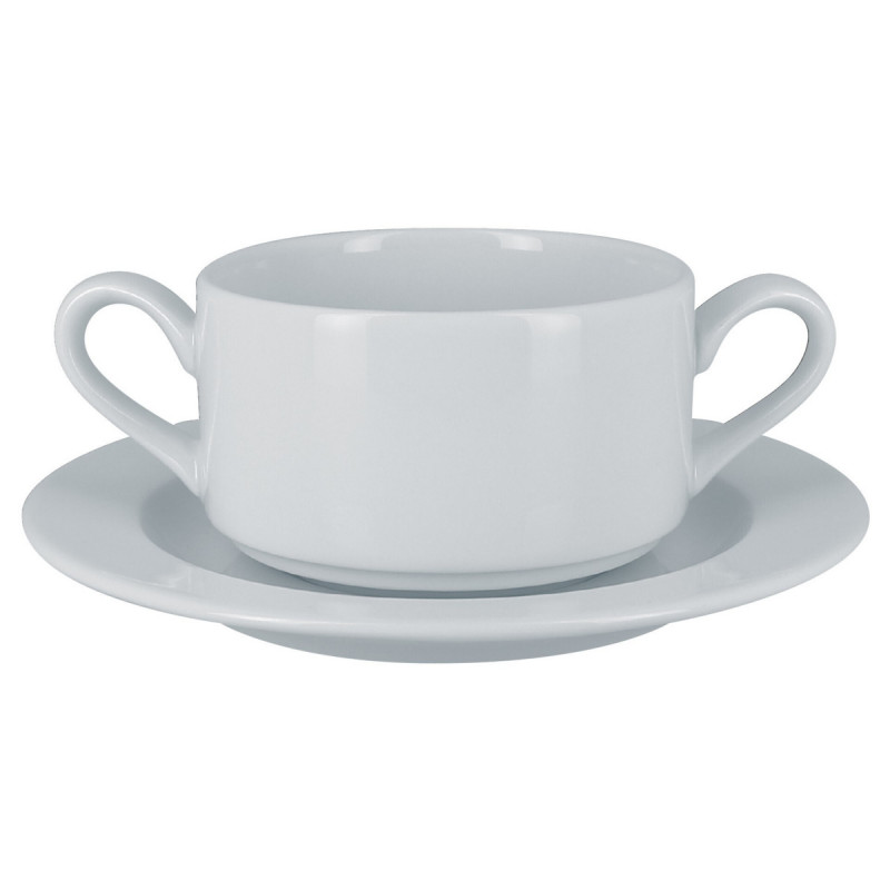 Tasse à bouillon blanc porcelaine vitrifiée 30 cl Ø 9,8 cm Access Rak