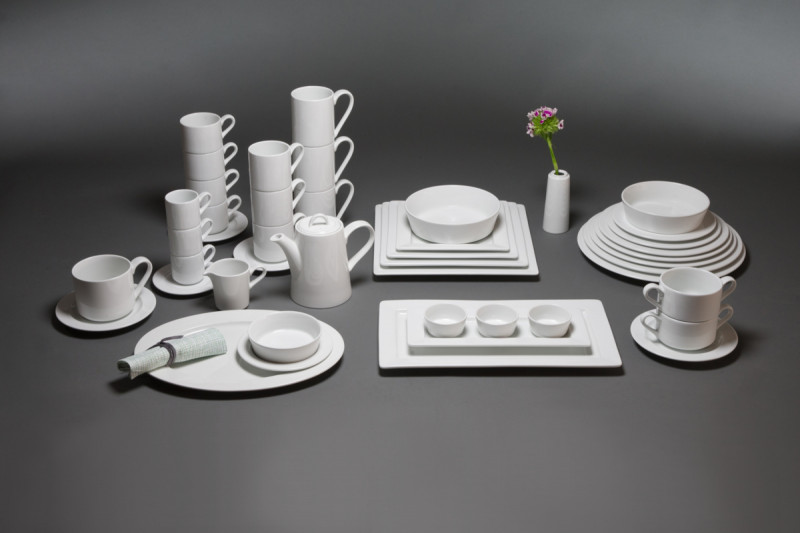 Assiette plate rond blanc porcelaine vitrifiée Ø 20,9 cm Access Rak