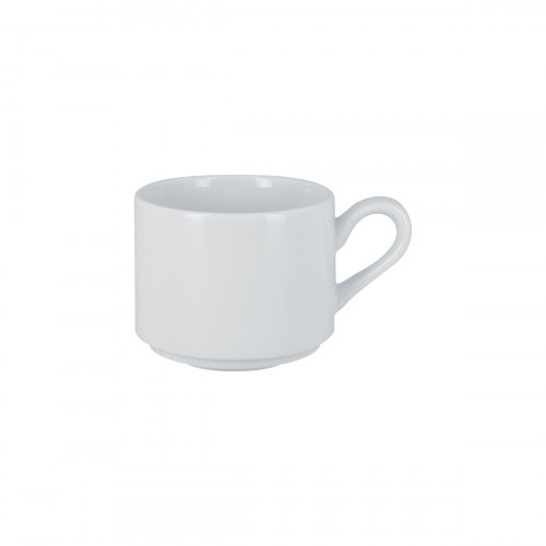 Tasse à thé empilable blanc porcelaine vitrifiée 20 cl Ø 8 cm Access Rak