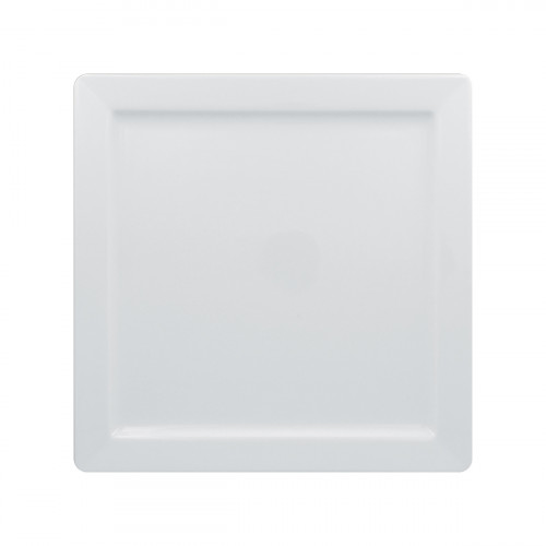 Assiette plate carré blanc porcelaine vitrifiée 30x30 cm Access Rak
