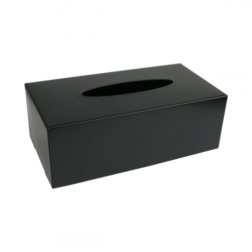 Distributeur de mouchoirs rectangulaire noir acier Odessa