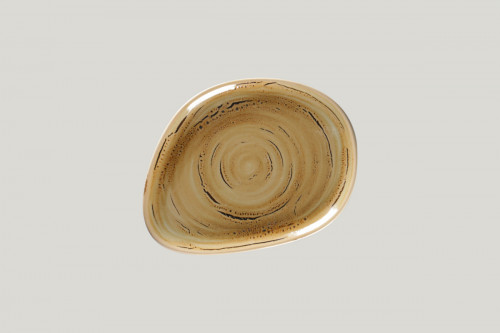 Assiette coupe plate triangulaire Garnet porcelaine vitrifiée 21,9x16,5 cm Rakstone Spot Rak