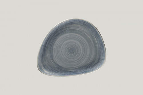 Assiette coupe plate triangulaire Jade porcelaine vitrifiée 24x19,4 cm Rakstone Spot Rak