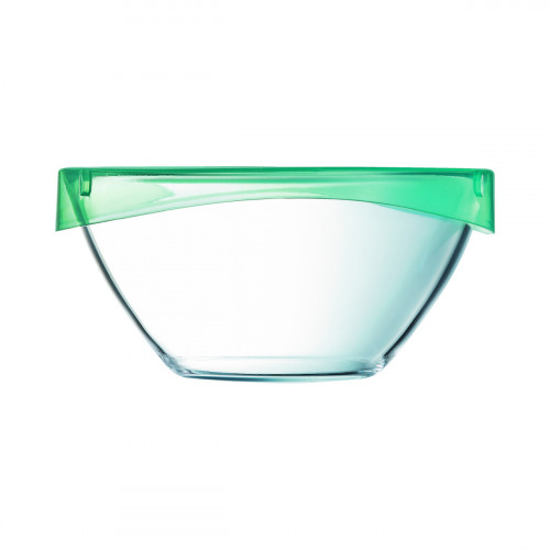 Saladier avec couvercle hermétique transparent verre trempé Ø 17 cm Keep'n Box Luminarc