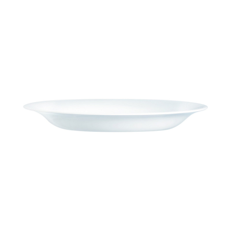 Assiette creuse rond blanc verre opal Ø 22,5 cm Nova Aquitania Arcoroc